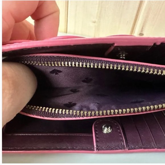 kate spade pink Scalloped Magnolia Street Braylon Bifold Wallet *PLEASE READ* - Picture 7 of 7